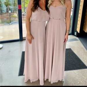 Birdie Grey Gwennie Dress Taupe Bridesmaids Gown